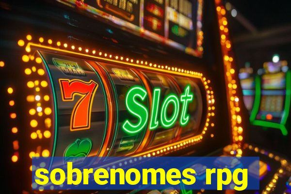 sobrenomes rpg